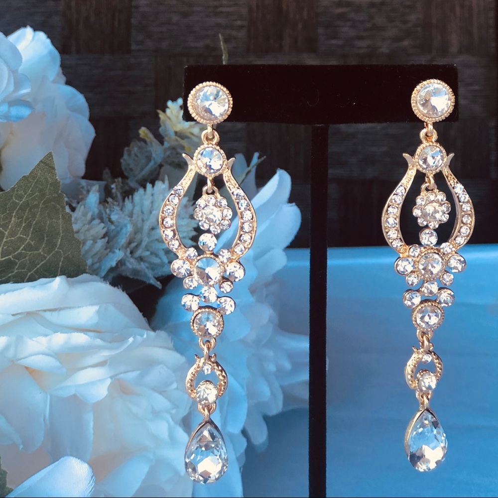 Rhinestone earrings